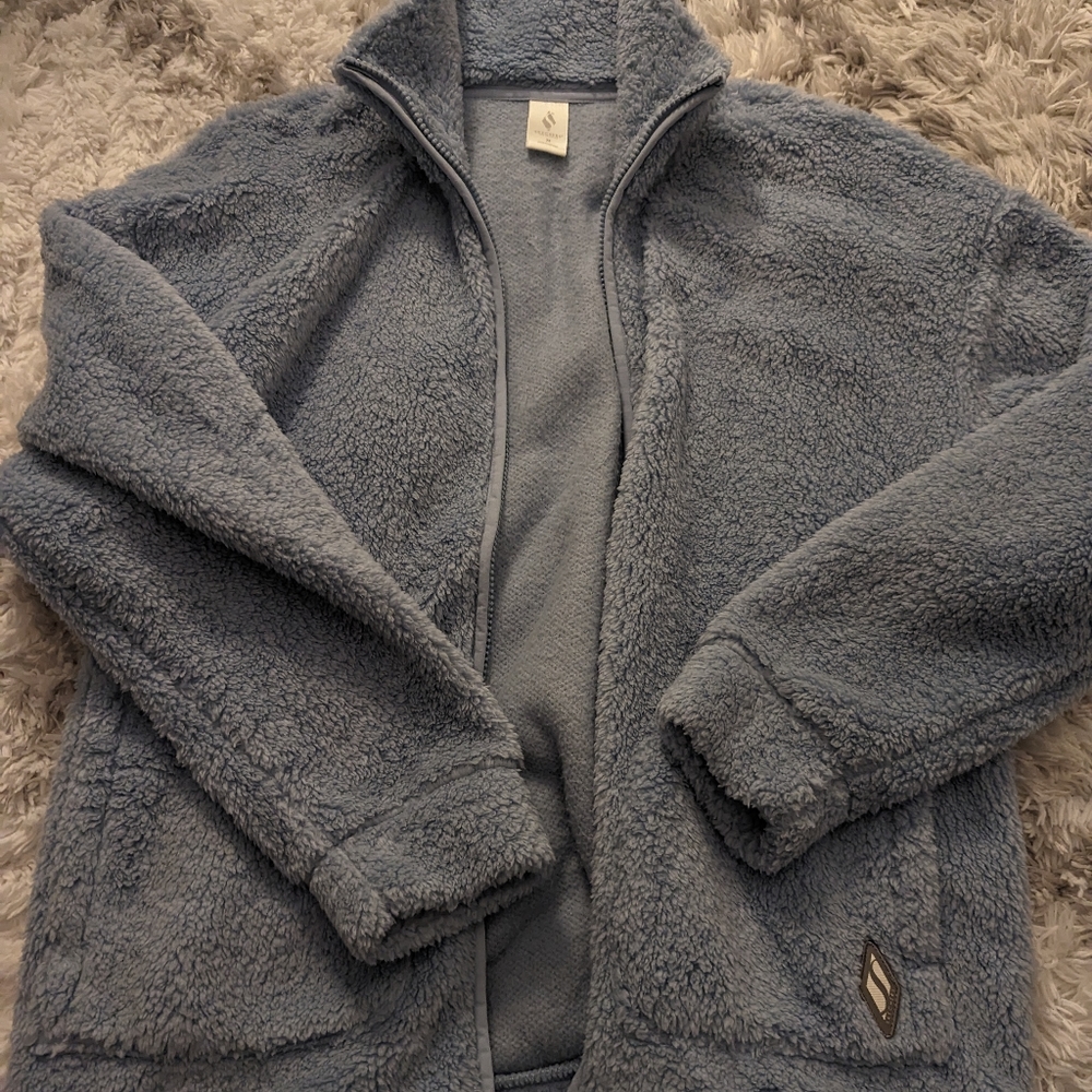 Skechers fuzzy zip up